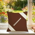 thumbnail image 5 of Generic Sports Throw Pillows Square Linen Fun Sport Game Pillow Case，Soccer Baseball Football Home Decor Pillow, 5 of 6