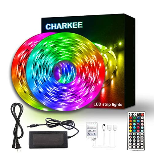 50ft RGB LED Light Strip LED Tape Lights With Power Supply And Remote 