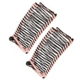 thumbnail image 4 of 2 Piezas Pinzas Para El Cabello De Plátano Hilo Tejido De Metal Fácil Operación Peine Remachador Vintage Simple Y Elegante Para Viajes De Oficina Familia(Rosa), 4 of 14