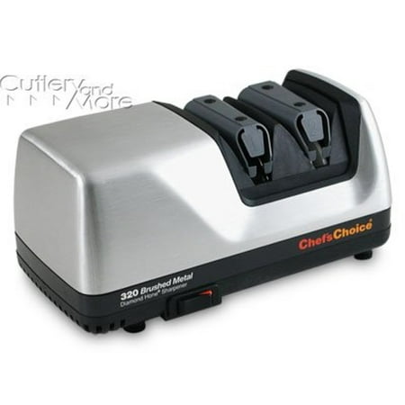 UPC 087877023288 product image for Chef's Choice 320 Diamond Hone 2-Stage Electric Knife Sharpener, Brushed Metal | upcitemdb.com