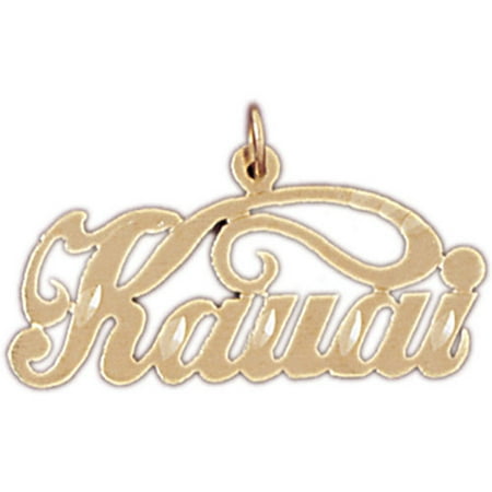 14K Yellow Gold Kauai Pendant - 16 mm