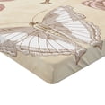 thumbnail image 2 of Ambesonne Abstract Fitted Sheet, Retro Butterflies Bugs, Twin XL Size, Pale Pink and Pale Grey, 2 of 3