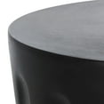 thumbnail image 6 of SAFAVIEH Modern No Assembly Required Concrete Round End Table, Black, 6 of 8