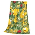 thumbnail image 7 of Lsque Pikmin Pattern Fuzzy Fleece Throw Blanket Extra Large,Super Soft,Fluffy and Warm Blankets for Couch,Bed,All Season Use (60"x50"), 7 of 7