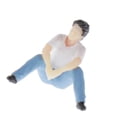 thumbnail image 4 of de personas diminutas, modelo a 1:64, tren, modelos de personas, trenes, arquitectónicas para sentarse y de piezaza, Chico escuchando b Yotijar Figuras de personas en miniatura, 4 of 8