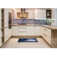 thumbnail image 5 of Ahgly Company Indoor Rectangle Mid-Century Modern Blue Oriental Area Rugs, 5' x 7', 5 of 6