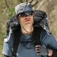 thumbnail image 4 of fastboy Trendy Protection Solar Power Fan Fishing Cap For Men Sun Protection Fishing Hat khaki 2, 4 of 6