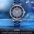 thumbnail image 2 of MINI FOCUS MF0334L Reloj de pulsera retro con números romanos para mujer, de acero inoxidable, 2 of 8