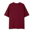 thumbnail image 3 of Ultrave Mens Fashion Casual Shirt Crew Neck Casual Short Sleeve Top Men's Shirt,Wine,XL, 3 of 3
