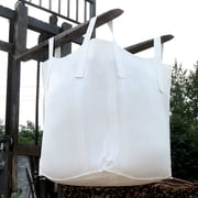 FIBC Bulk Bag Super Sack 2200lbs 35”L x 35”W x 43”H Duffle Top Flat Bottom, Creative American Home