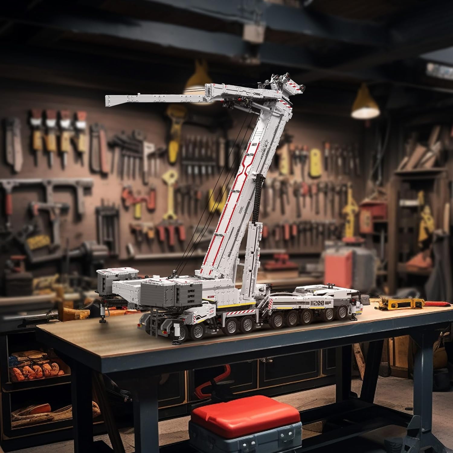 Mould King 17007 LTM11200 Technology Crane Building Set Heavy Crane Truck Building Block Kits