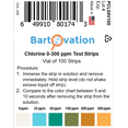 thumbnail image 3 of Bartovation Restaurant Chlorine Sanitizer Test Strips, 0-300 ppm [Vial of 100 Strips], 3 of 5