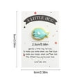 thumbnail image 3 of Steadline Ocean Theme Starfish and Fish Pocket Hug Card Set,Marine Animal Series Gradient Blessing Card with Sparkling Crystal Gift for Sea Lovers, 3 of 7
