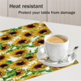 thumbnail image 3 of Beautiful Sunflowers Placemats Set of 6 Fabric Placemats 12x18 Inch Square Placemat for Kitchen Table Heat Resistant, Easy to Clean Table Placemats, 3 of 5