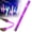 Purple, variant on LED Light Emitting Sponge Sticks, Colorful Glow Sticks Pack for Concerts, Weddings, New Year Parties, and Festival Cheer