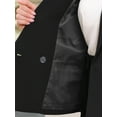 thumbnail image 5 of DARING DIVA Women's Double Breasted Long Sleeve Work Jacket Office Suit XS Black, 5 of 6