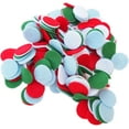 thumbnail image 1 of Playfully Ever After Green, Light Blue, Red & White Craft Felt Circles (3/4 Inch - 300pc), 1 of 5