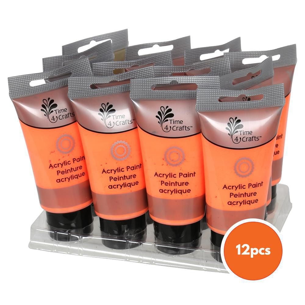 Time 4 Crafts 12-Piece 75ml Acrylic Paint Tube Set