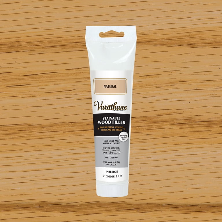 Varathane Wood Filler, Natural, 3.5 oz photo 1
