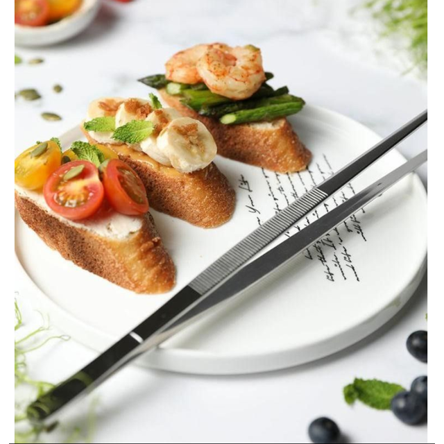 Pinzas para terrario de 30 cm de largo - pinzas de alimentación - Pinzas - versión recta - acero inoxidable XianweiShao 8390613919151