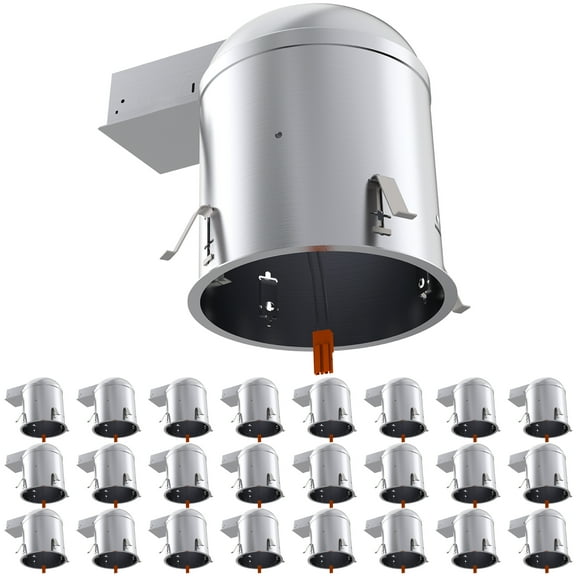 Sunco 24 Pack Can Lights for Ceiling 6 Inch Remodel Recessed Lighting Housing, 120-277V, TP24 Connector Included, Air Tight Can, Easy Install, IC Rated, UL & Title 24 Compliant