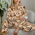 thumbnail image 6 of Naloa Ribbon bows with leopard Pajamas for Women Set, Womens Pajama Sets, Lounge Sets for Women, 2pjs for Women-XX-Large, 6 of 7
