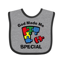 Inktastic Autism God Made Me Special Boys or Girls Baby Bib