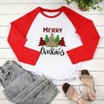thumbnail image 3 of asdoklhq Christmas Clearance Clothing Under $5.00,Women's Christmas Shirt Holiday Season- Gift for Lover Long Sleeve T-shirt Ladies Fit Color Matching Stitching T-shirt, 3 of 7