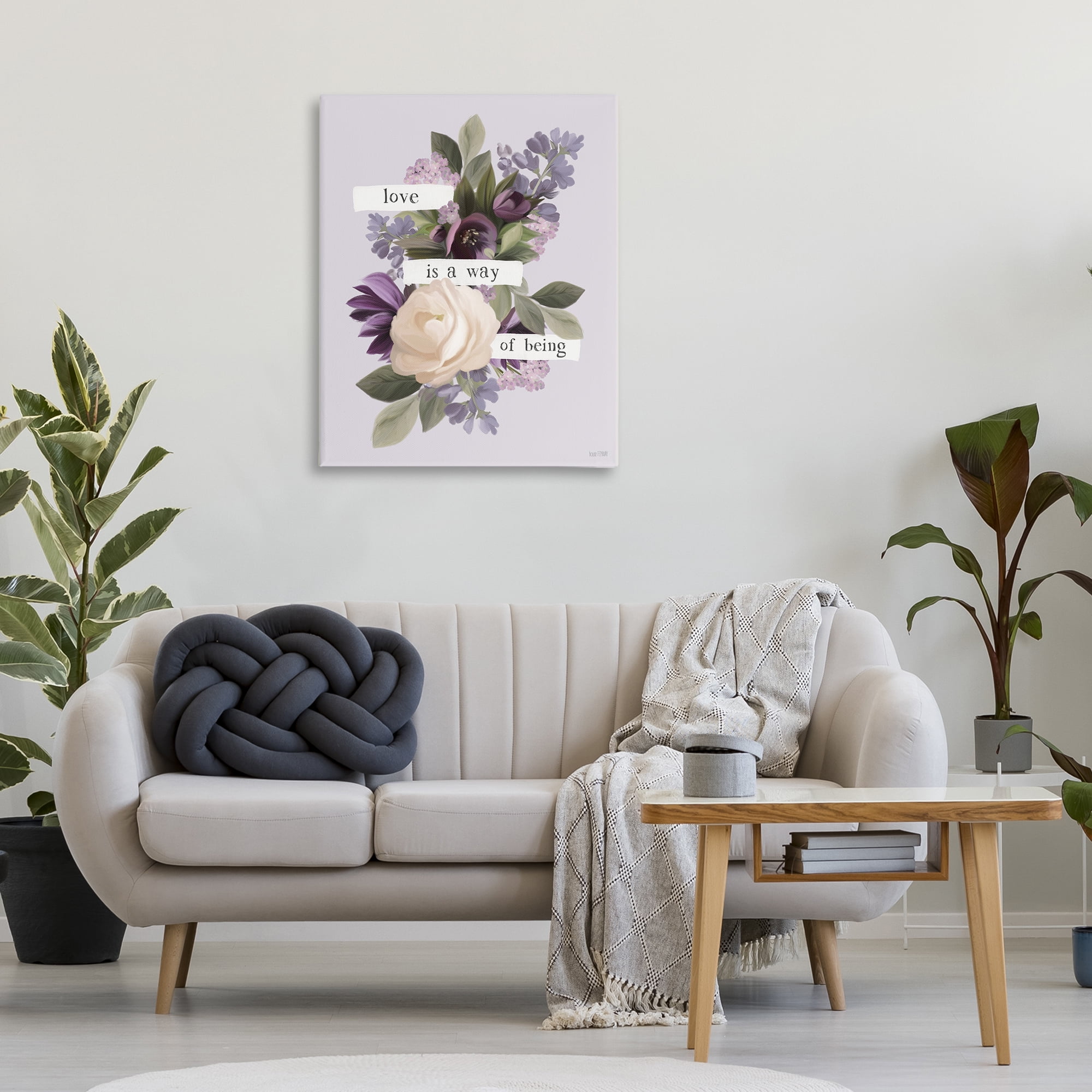 Stupell Industries Love Is Way Of Being Botanical & Floral Painting Gallery Wrapped Canvas Art Print Wall Art, 30 x 40