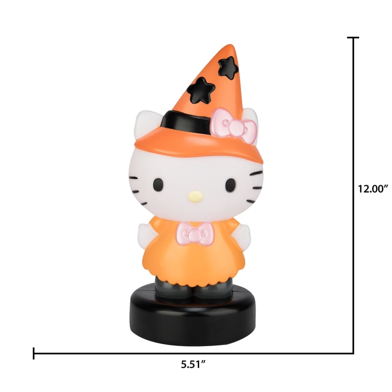 Halloween Blow Mold Decor Hello Kitty in Orange Costume Sanrio