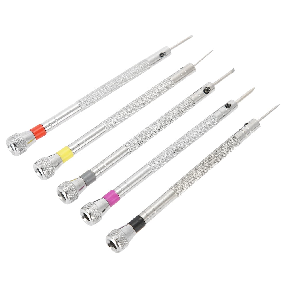 Domqga 5 Sizes Screwdriver Head Jewelry Screwdriver Set, Slotted