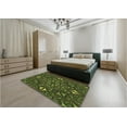 thumbnail image 4 of Ahgly Company Indoor Square Patterned Dark Forest Green Area Rugs, 8' Square, 4 of 6