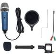 thumbnail image 7 of Condenser Recording Microphone 3.5mm Plug and Play for Mac PC Android Gaming (Blue), 7 of 7