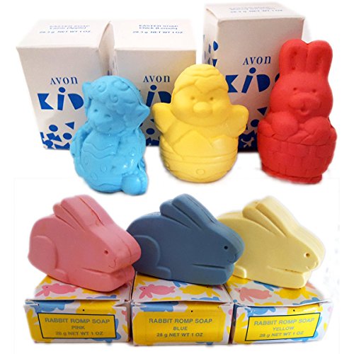 Avon Kids Easter Soaps & Rabbit Romps Soaps Set of 6 (1 oz/ ea