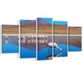 thumbnail image 2 of Beaux Flamants Roses en Bolivie - Impression sur Toile Paysage Africain, 2 of 3