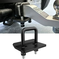 Hitch Tightener Anti Rattle Clamp (for 2 inch Hitches) Heavy Duty Steel with Rubber Anti-Rust Triple Protective Matte Black