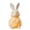 With Light L, variant on Ruanlalo Easter Rabbit Candle Holder White Hollow-Out Bunny Tealight Holder Resin Rabbit Sculpture Candlestick Ornament with LED Candle for Home Mantel Table Centerpiece