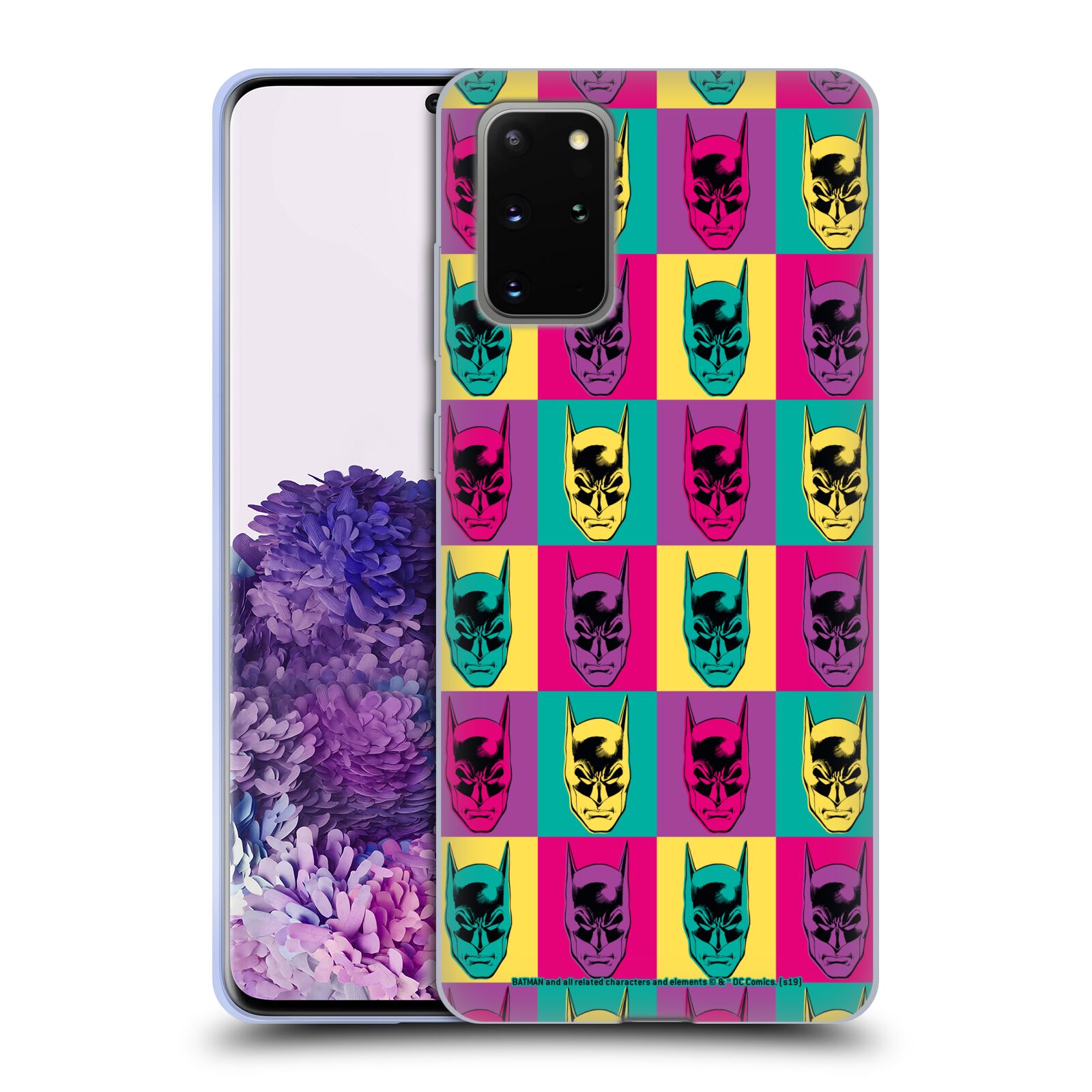 Head Case Designs Officially Licensed Batman DC Comics Vintage Fashion Pop Art Head Soft Gel Case Compatible with Samsung Galaxy S20+ / S20+ 5G - image 1 of 7