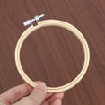 thumbnail image 4 of Miangastore 1PC 10cm Bamboo Embroidery Circle Frame DIY Craft Cross Stitch Chinese Traditional Sewing Manual Tool, 4 of 8