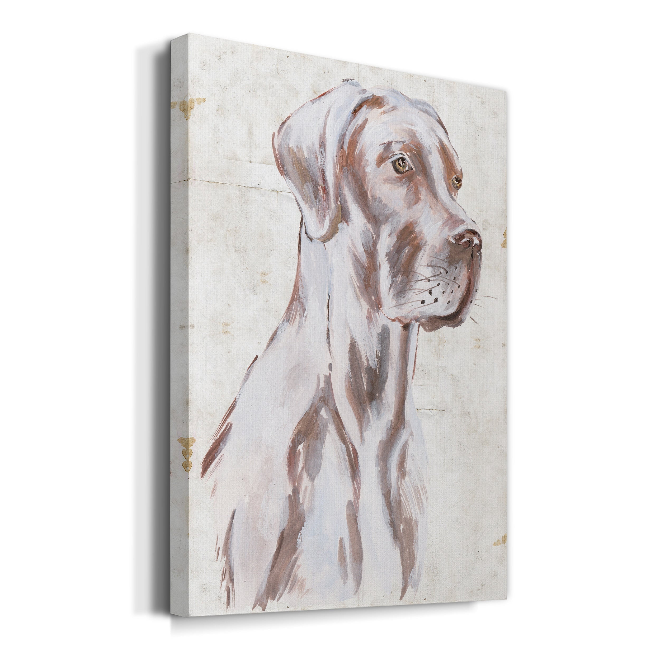 Sitting Dog IV Premium Gallery Wrapped Canvas - Ready to Hang