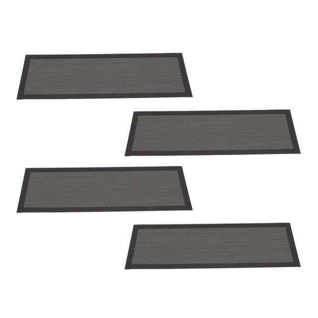 Wear Resistant Magnetic Floor Register Vent Cover, Set of 4 PVC Vent Mesh Filter Screen for Wall, Ceiling, and Home Vent