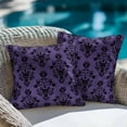 thumbnail image 4 of Throw Pillow Covers 18x18 Inch Set of 2 Haunted House Grimace Halloween Decorative Pillow Covers Horror Ghost Purple Cushion Cover Pillowcase for Sofa Couch Bed Home Decor, 4 of 9