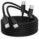 thumbnail image 1 of Cable de Datos Tipo C a C 3m BLOOSOM Carga Rápida 2 pzs Negro, 1 of 4