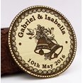 thumbnail image 1 of Custom Engraved Wooden Magnet Personalized Gift 40 Rustic Wedding Save The Date Wooden Magnet, 1 of 2