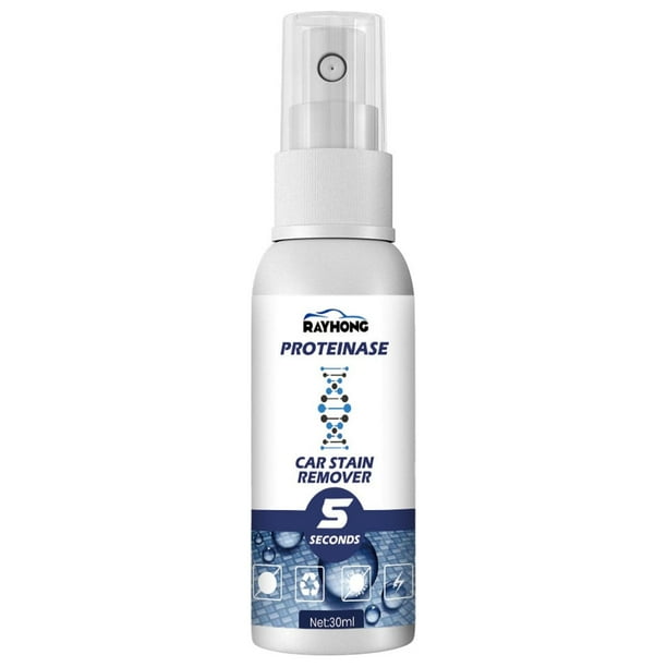 Accesorios para coche, electrónica para coche, regalos para coche, limpiador de coche en 5 segundos. Elimina manchas y recupera el color, mate e inodoro, detergente de 30 ml.