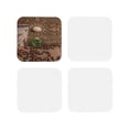 thumbnail image 2 of Kll Square Drink Coasters Set Of 4,Pu Leather Absorbent Coasters Set Decorative Coffee Cup Coasters Housewarming Gift For Home Decor-Coffee Beans, 2 of 9