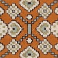 thumbnail image 6 of SAFAVIEH Veranda Moriah Southwestern Indoor/Outdoor Area Rug, 6'7" x 6'7" Round, Green/Terracotta, 6 of 10