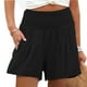 thumbnail image 1 of Pantalones Cortos Fruncidos De Verano, Pantalones Cortos De Entrenamiento, Poliéster De Moda, Elegante Bolsillo Informal Para Mujeres Para Correr Yoga EOTVIA No, 1 of 6