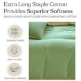 thumbnail image 5 of Duvet Cover Set 100% Washed Cotton Linen Feel Super Soft Comfortable Chic Lightweight 4 PCs Home Bedding Set Solid Hushed, 5 of 8