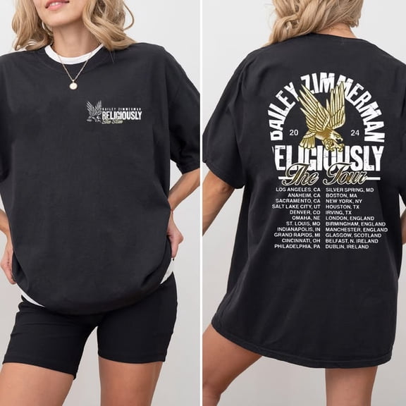 Bailey Zimmerman 2026 Tour T-shirt Sizes S-5XL